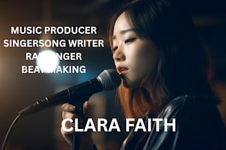 be your female singer music producer songwriter rapper beat maker for your song