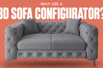 build a premium 3d product configurator for sofa, couch, table, and chair