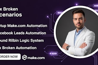 make com clay com automation ,facebook leads round robin setup expert
