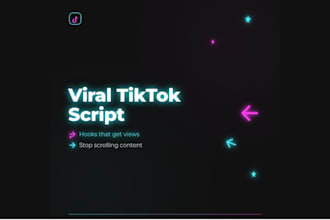 write viral tiktok scripts, hooks and captions