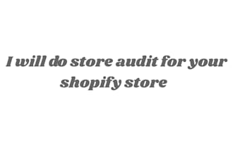 do shopify store audit