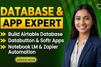 build airtable database databutton airtable automation notebook lm softr zapier
