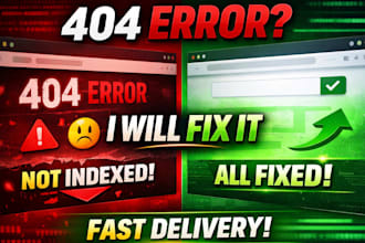 fix 404 errors, broken links, and google search console indexing issues