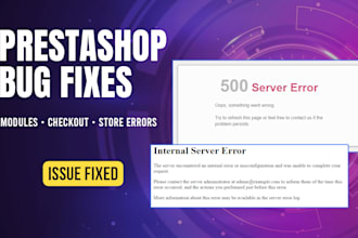 fix prestashop errors, module and checkout issues