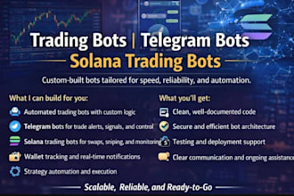 setup solana front running bot volume bot, arbitrage bot copy trading bot