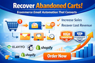 design klaviyo abandoned cart email flow ecommerce automation email marketing