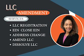 us llc amendment llc address change dissolve llc, amend llc apply ein close ein