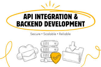 integrate apis and build backend for your web app or saas