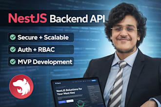 build a scalable nodejs or nestjs backend API for your app