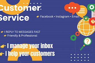 reply to messages and provide customer service