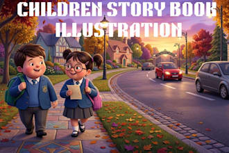 design children book illustration and kids book illustrator children book cover