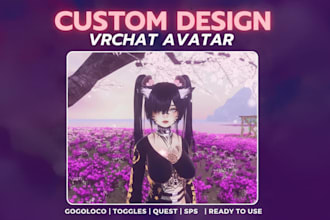 custom 3d vrchat avatar vrc furry avatar vr character vroid vtuber nsfw vr chat