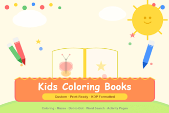 design a professional KDP coloring book ready to publish