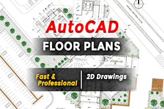 draw, redraw 2d architectural plans in autocad