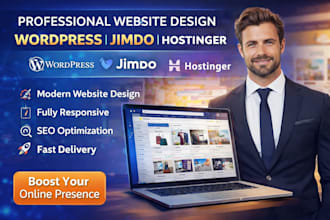 german website wix website hostinger wordpress elementor website jimdo website