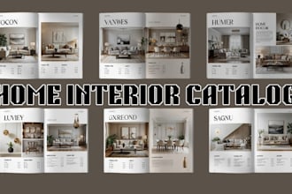 design product catalog spec brochure guide for home furniture interior cabinet