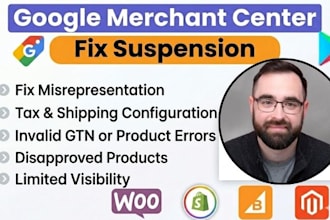 fix google merchant center misrepresentation and gmc suspension for shopping ads