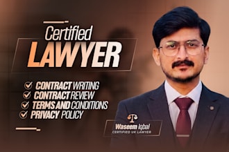 be your lawyer to draft legal contracts, nda, llc operating, letters, documents