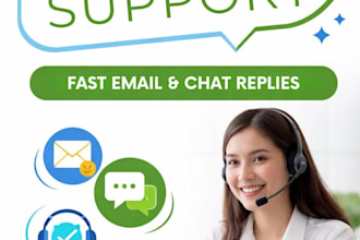 professional customer support for email and live chat