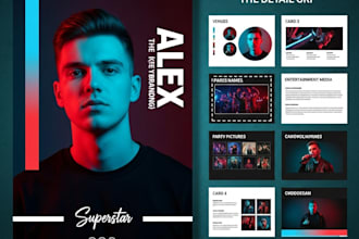 design artist media kit,press kit,epk,speaker one sheet