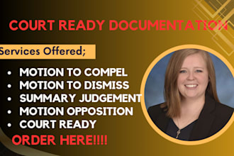 prepare an opposition to motion with persuasive legal reasoning