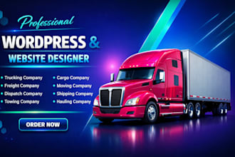 build logistics website, trucking, dispatch moving company, freight website