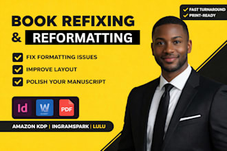 indesign KDP formatting  interior layout editing indesign formatting kdp editing