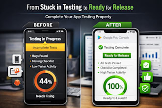 provide 12 tester closed user testing for google play console for 14 days