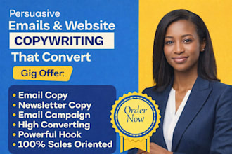 do persuasive sales email copywriting for email sequence