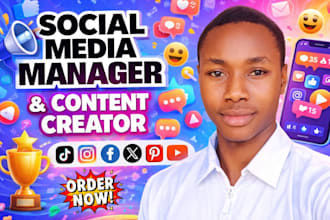 be your social media manager social media marketing manager social media post