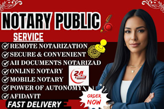 notarize documents remote USA and international florida notary public