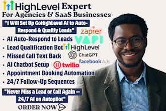 set up gohighlevel missed call text back and ai lead qualification bot