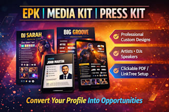 epk media kit press kit one sheet artist epk electronic press kit