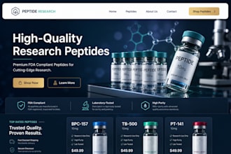 build peptide website supplement fda compliant peptide website nootropic website