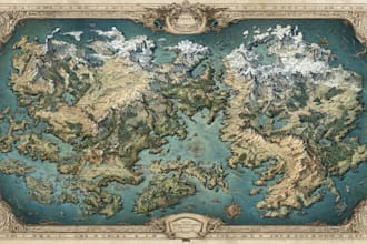 create a high quality fantasy map
