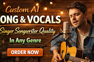 be your singer songwriter and create custom ai songs in any genre