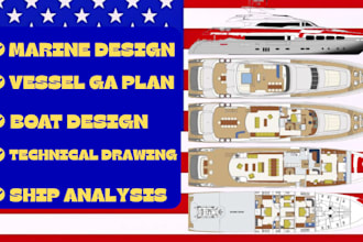 do boat stability calculation, hull analysis and naval architecture report