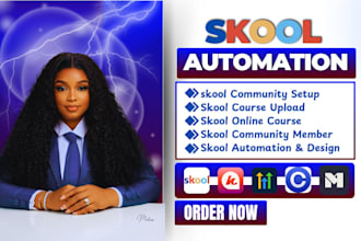 setup your skool, kajabi, circle community, skool online course, skool manager