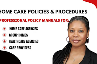 create policies and procedures for home care and healthcare agencies