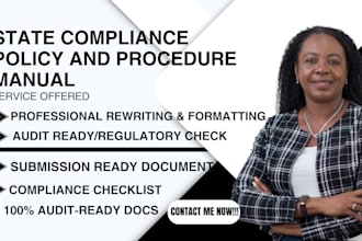 write, edit and format policy and procedure manual for group home, healthcare