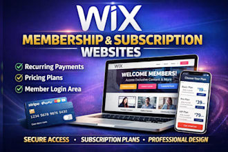 build a wix membership or subscription website with recurring payments