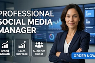 be your social media manager social media post social media marketing manager