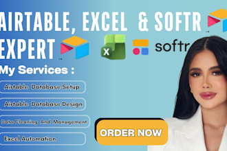 be your airtable expert for database automation CRM softr excel activepieces