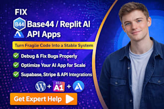 build base44 bug fixing replit integration base44 web app base44 expert