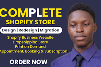 shopify store design dropshipping shopify website development
