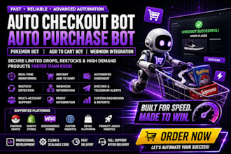 create pokemon bot auto buying bot add to cart bot claude ai webhook integration