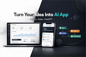 build ai mobile and web apps using bubbleio adalo lovable replit v0dev bolt new