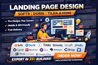 design softr dorik tilda durable b12 simvoly ucraft landing page website builder