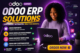 setup odoo reports PDF excel qweb template invoices  odoo customize erp modules