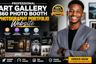 do art gallery website 360 photo booth website photography website artist